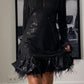 Julie Black Sequin Dress