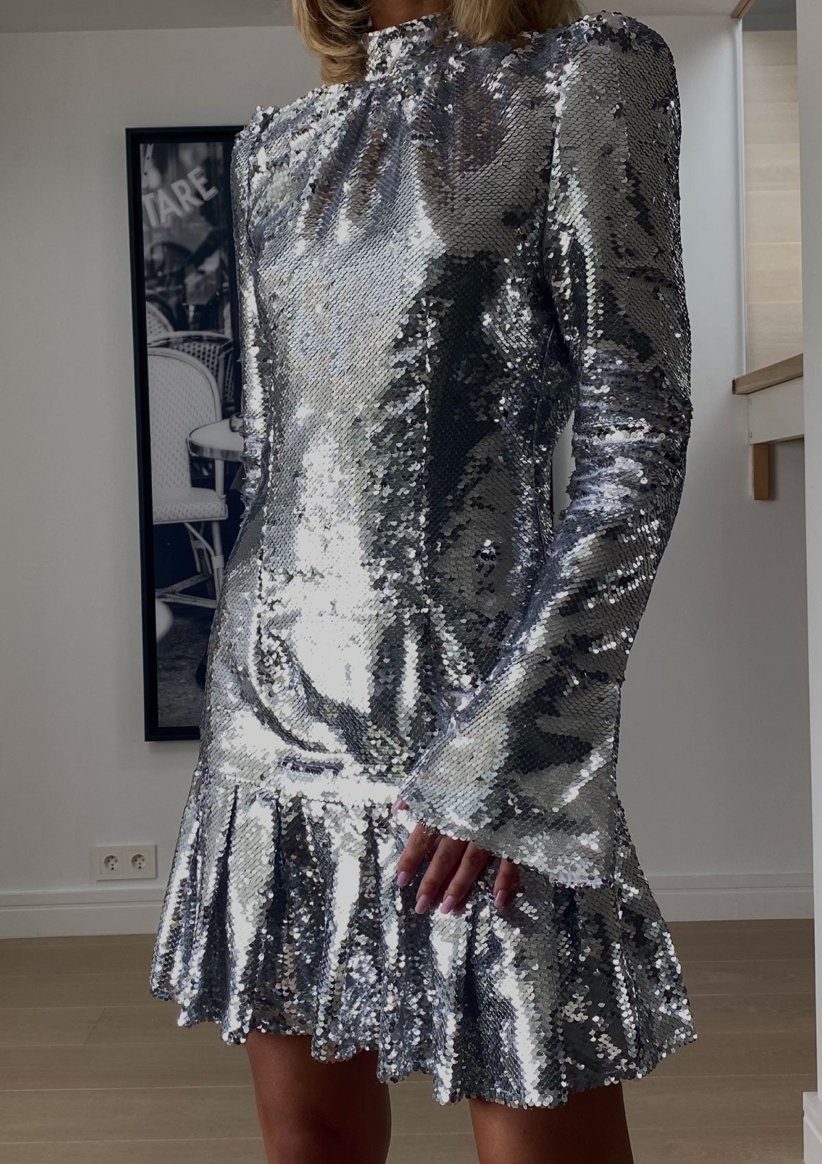 Silver going 2024 out dress