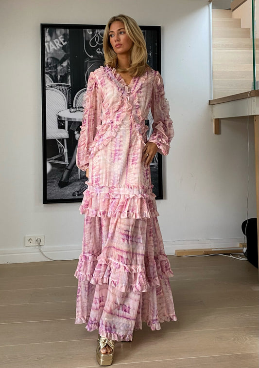Colette Long Maxi Dress/ Pink