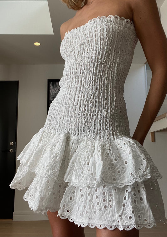 Mary Mini Dress White
